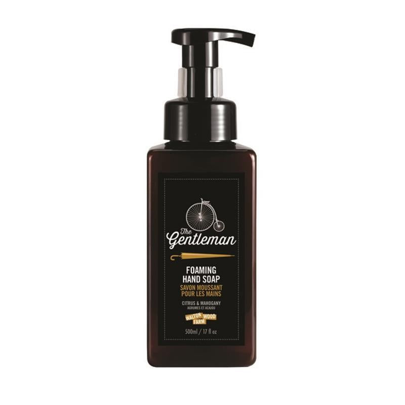 the Gentleman foaming hand soap from Walton Wood Farm on a white background