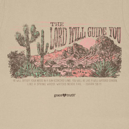'The Lord Will Guide You - Desert' Women's T-Shirt by Grace & Truth®