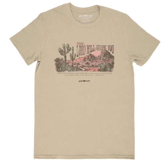 'The Lord Will Guide You - Desert' Women's T-Shirt by Grace & Truth®