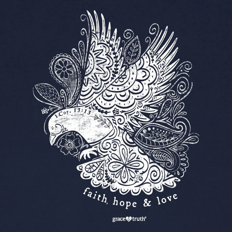 'Faith, Hope, Love' Women's T-Shirt by Grace & Truth®