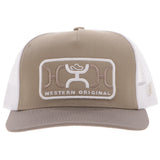 Tan & White 'Loop' Cap by Hooey®