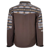 Brown & Aztec Softshell Men's Jacket by Hooey®