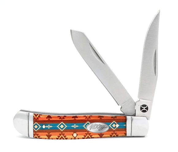 Brown Aztec 'Trapper' Pocket Knife by Hooey®