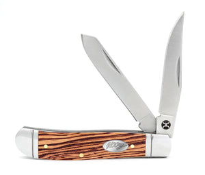 Zebra Wood 'Trapper' Pocket Knife by Hooey®