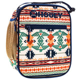 Tan & Blue Aztec Lunch Box by Hooey®