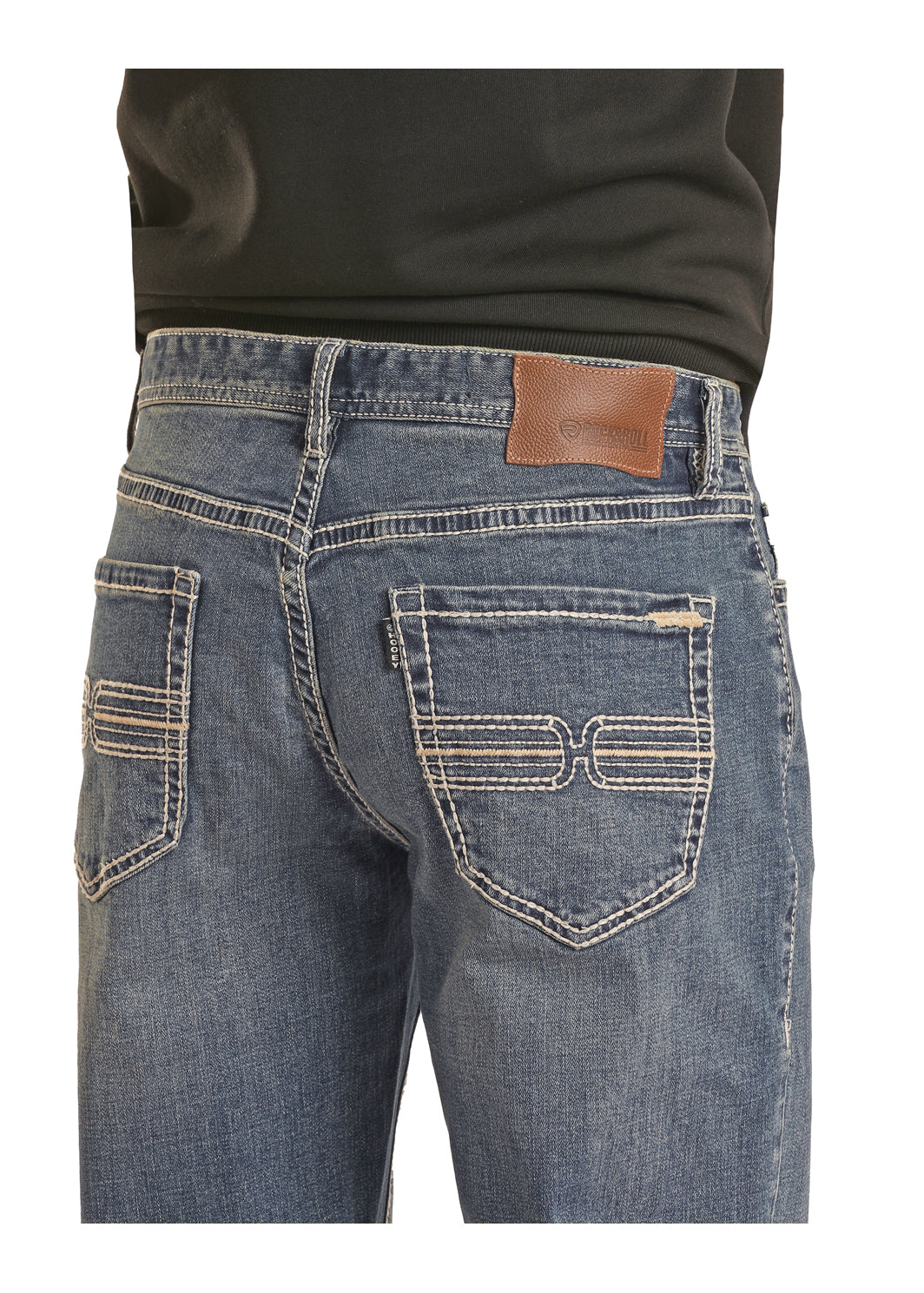 Hooey® Light Wash Double Barrel Stackable Boot Leg Men's Jean by Rock & Roll Denim®