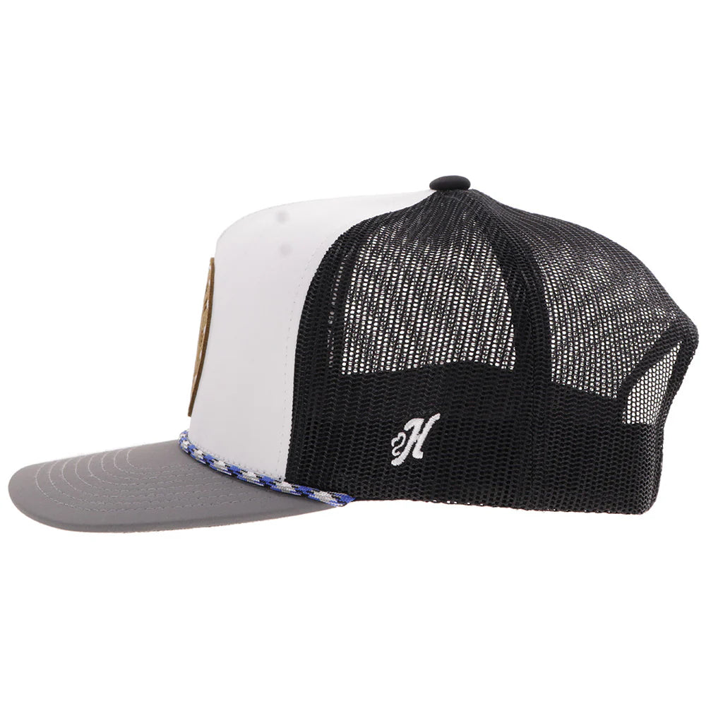 White & Black 'Spur' Cap by Hooey®