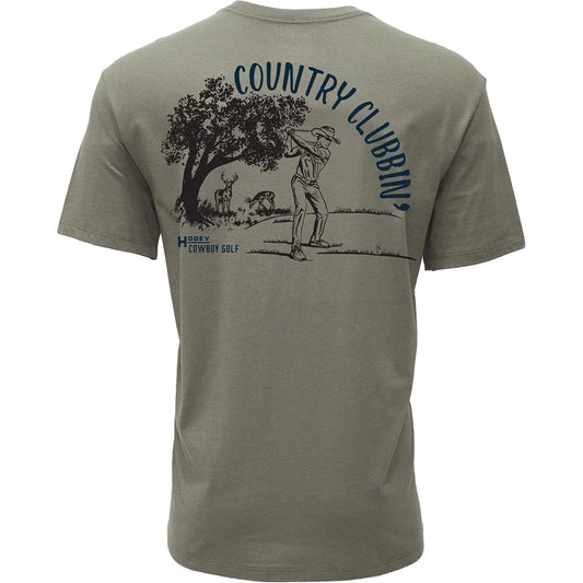 Olive 'Country Clubbin' Men's T-Shirt by Hooey®