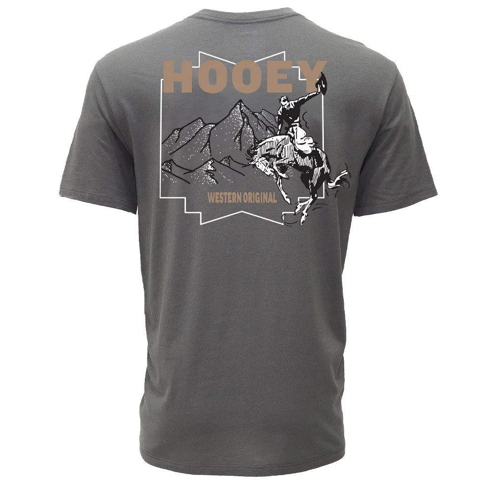 Grey 'Briggs' Men's T-Shirt by Hooey®