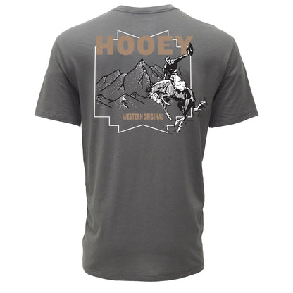 Grey 'Briggs' Men's T-Shirt by Hooey®