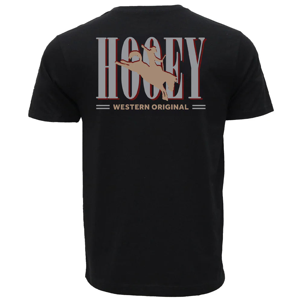 Black 'Wild Ride' Men's T-Shirt by Hooey®