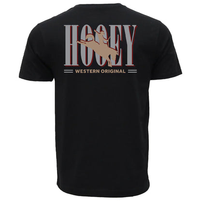 Black 'Wild Ride' Men's T-Shirt by Hooey®