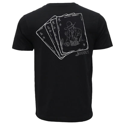 Black 'Gambler' Men's T-Shirt by Hooey®