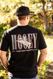 Black 'Wild Ride' Men's T-Shirt by Hooey®
