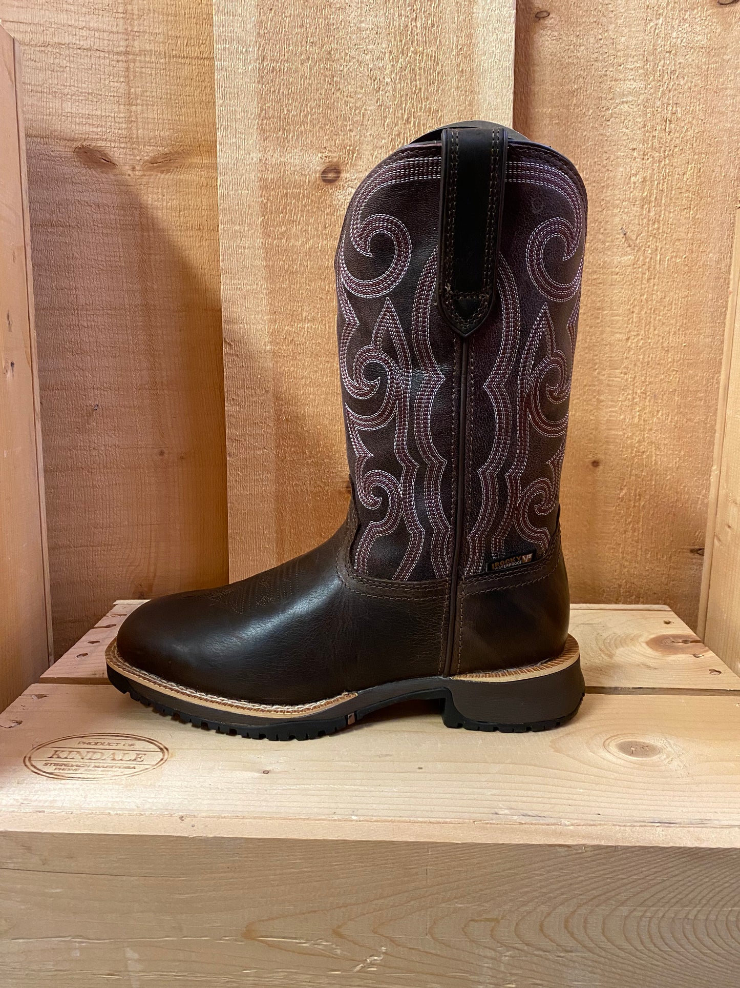 Rosemary® Raspberry & Brown Women's Boot by Rocky®