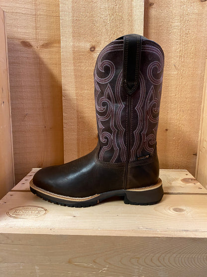 Rosemary® Raspberry & Brown Women's Boot by Rocky®