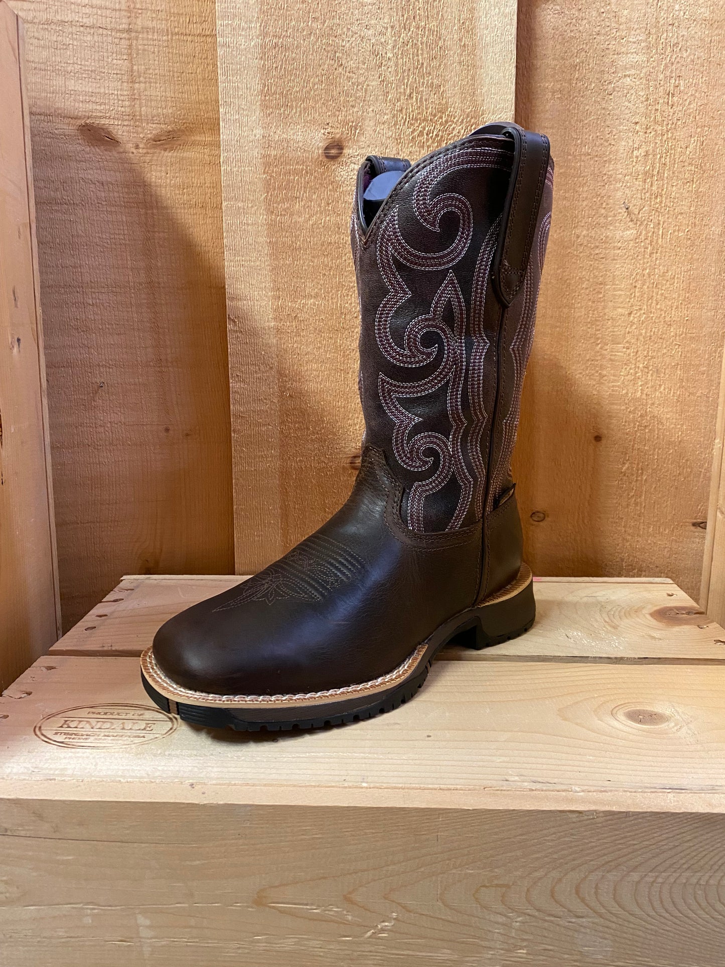Rosemary® Raspberry & Brown Women's Boot by Rocky®