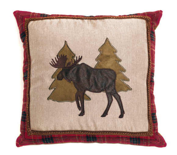 Copy of 'Canoe And Moose' Throw Pillow by Carsten's Inc.®