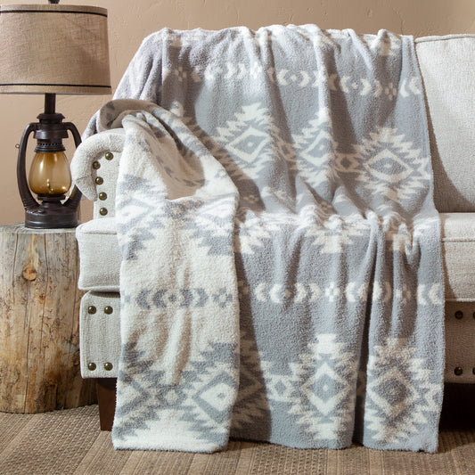 'Hazy Grey' Stretchy Throw by Carsten's Inc.®