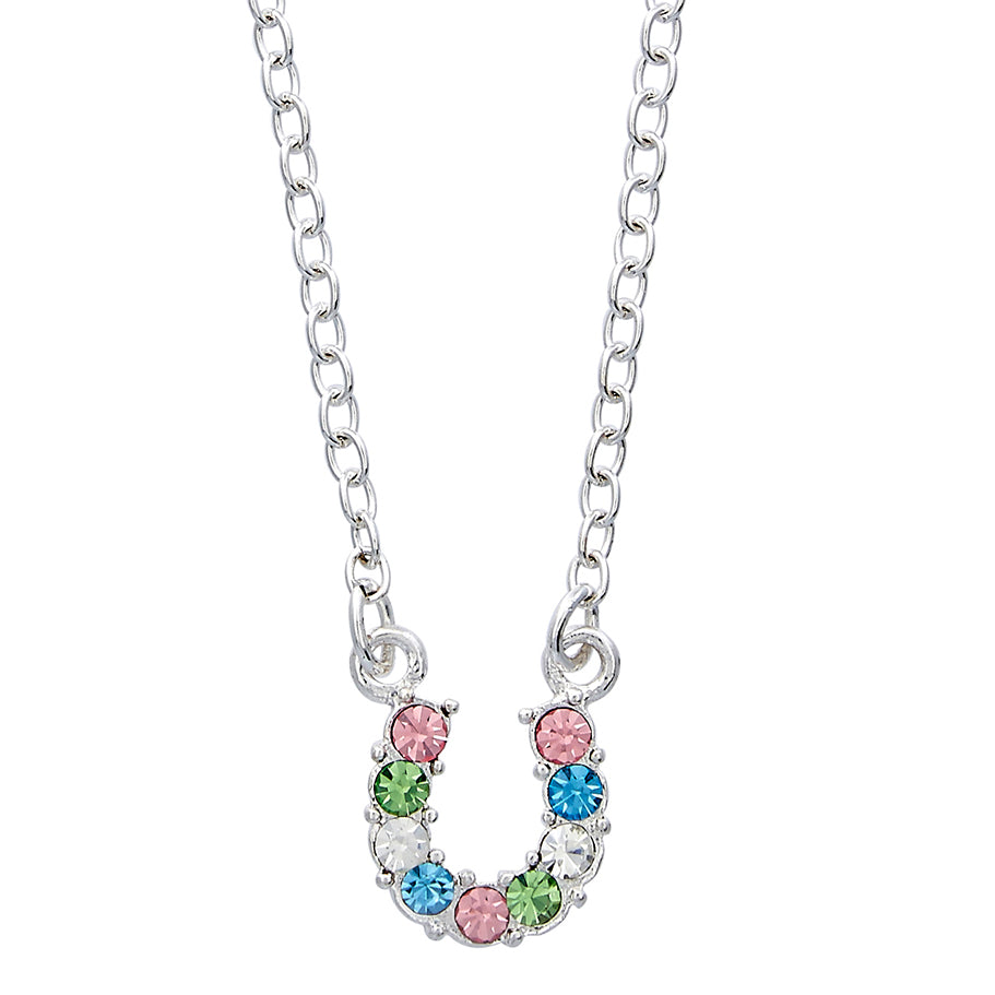 Horse Head Gift Box Horse Shoe Necklace by AWST