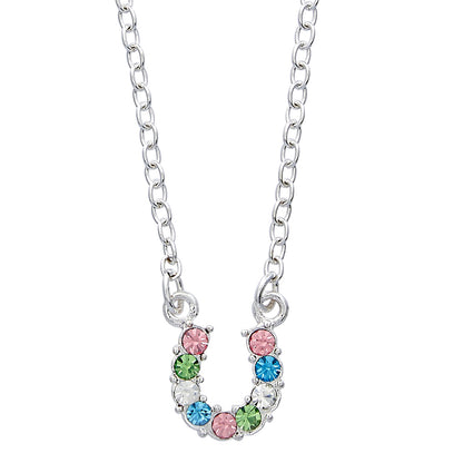 Horse Head Gift Box Horse Shoe Necklace by AWST