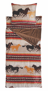 Running Horses Kid's Slumber Bag by Carsten's Inc.®