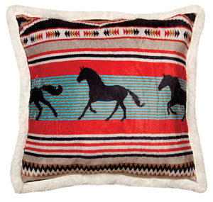Wrangler® 'Black Stallion' Throw Pillow by Carsten's Inc.®