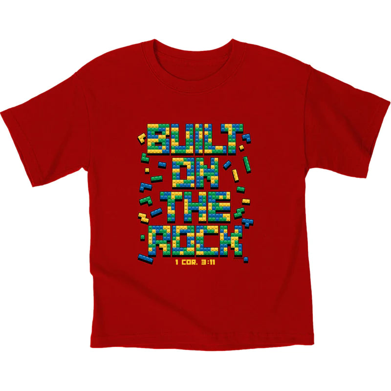 'Built On The Rock' Toddler T-Shirt by Kerusso®