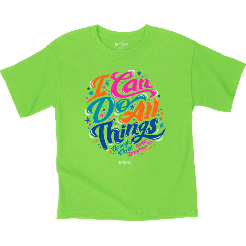 'I Can Do All Things' Toddler & Youth T-Shirt by Kerusso®