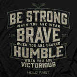 'Brave, Strong, Humble' Men's T-Shirt by Hold Fast®