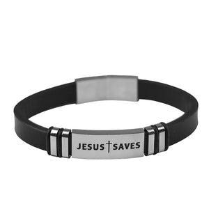 'Jesus Saves' Men's Bracelet by Kerusso®