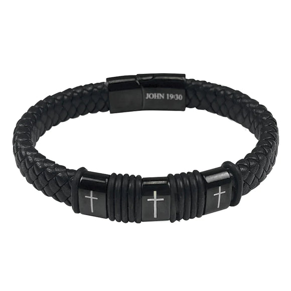 Triple Cross Men's Bracelet by Kerusso®