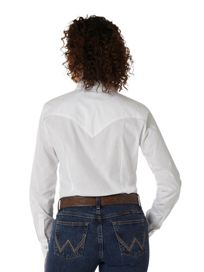 Solid White Women's Shirt by Wranlger®