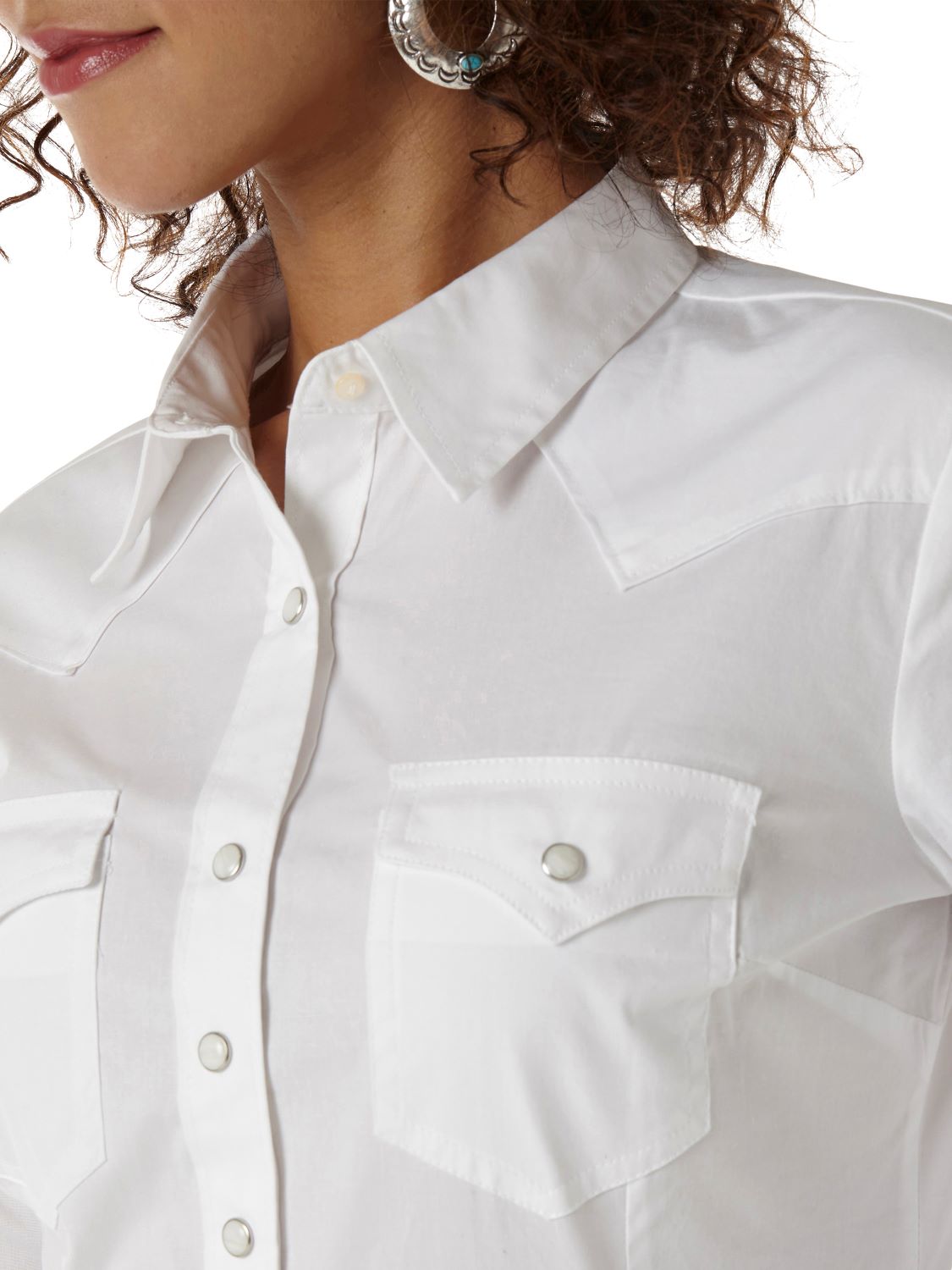 Solid White Women's Shirt by Wranlger®