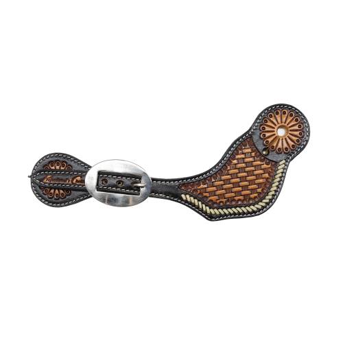 Professional's Choice Leather spur straps on a white background