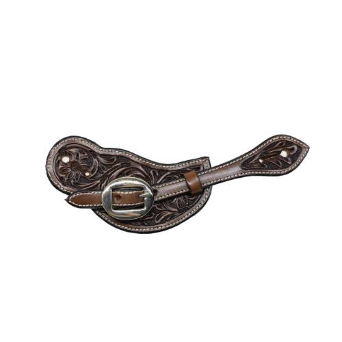 Professional's Choice leather spur straps on a white background