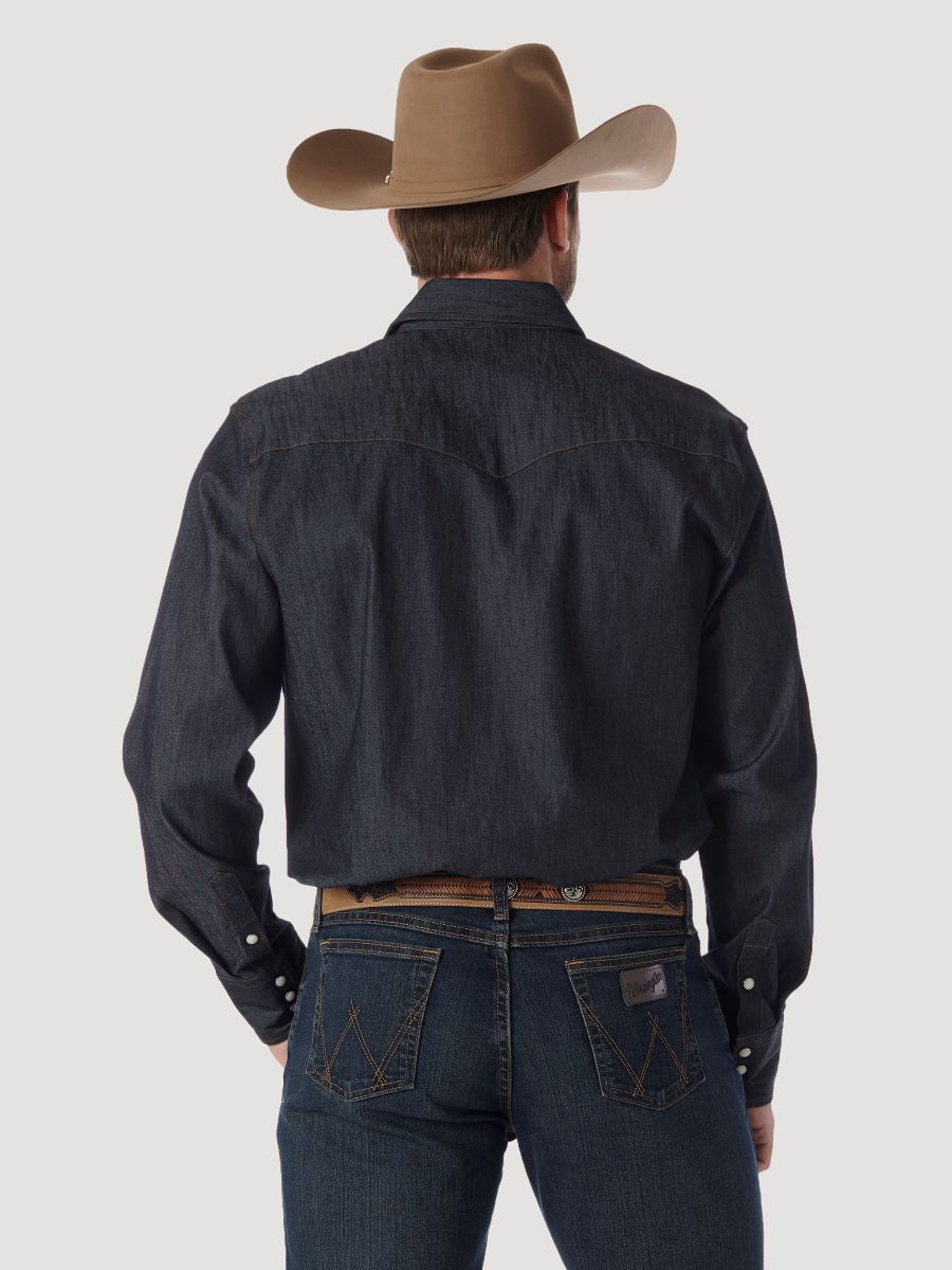 Advanced Comfort Cowboy Cut Denim Men's Shirt by Wrangler®