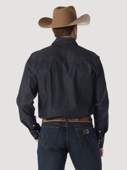 Advanced Comfort Cowboy Cut Denim Men's Shirt by Wrangler®