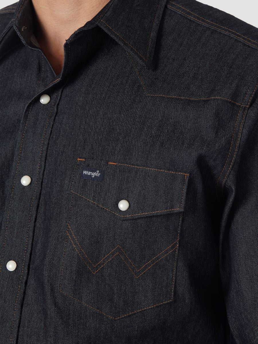 Advanced Comfort Cowboy Cut Denim Men's Shirt by Wrangler®