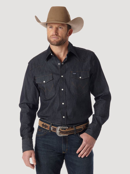 Advanced Comfort Cowboy Cut Denim Men's Shirt by Wrangler®