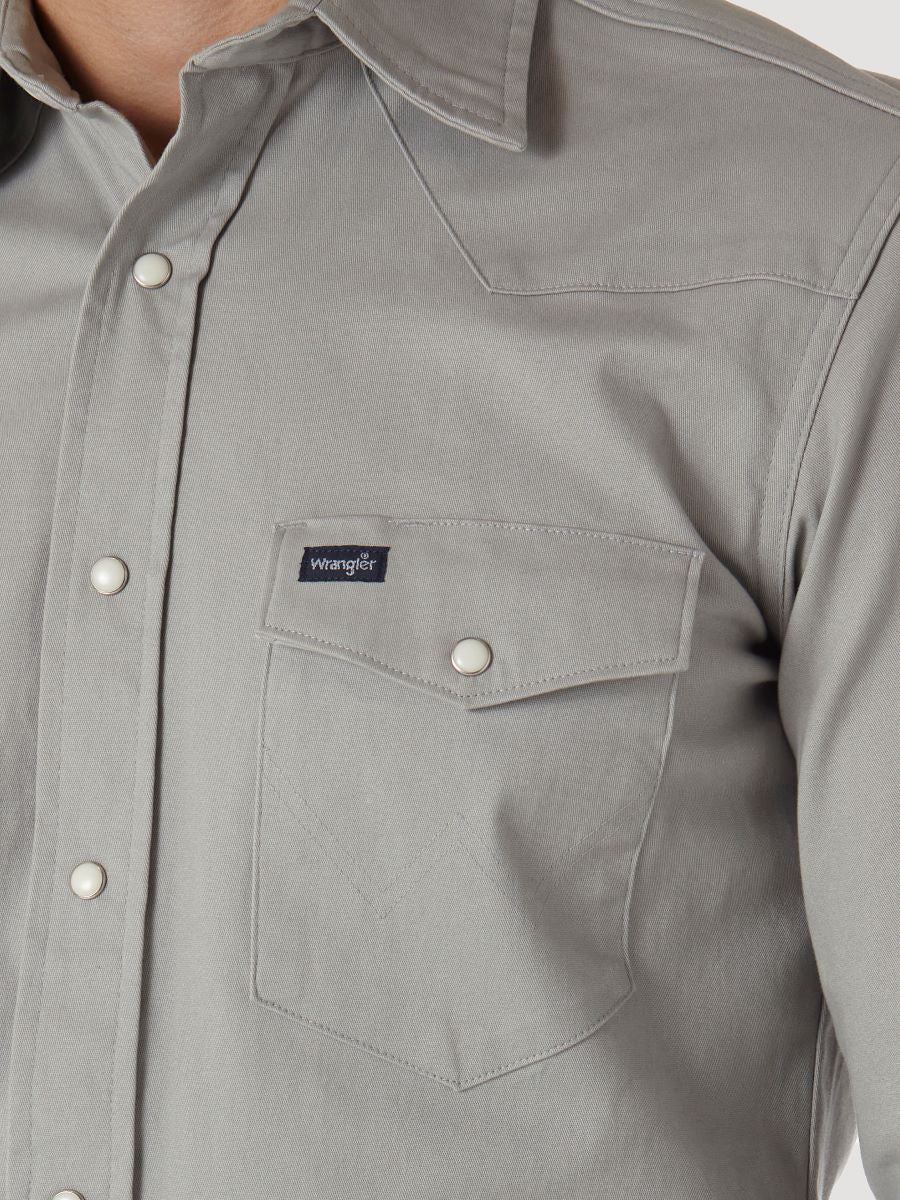 Advanced Comfort Cowboy Cut CementMen's Shirt by Wrangler®
