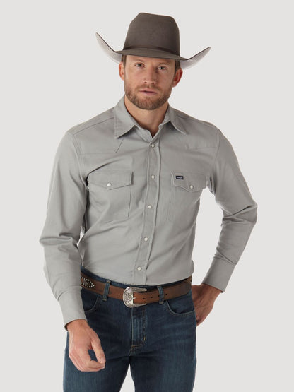 Advanced Comfort Cowboy Cut CementMen's Shirt by Wrangler®
