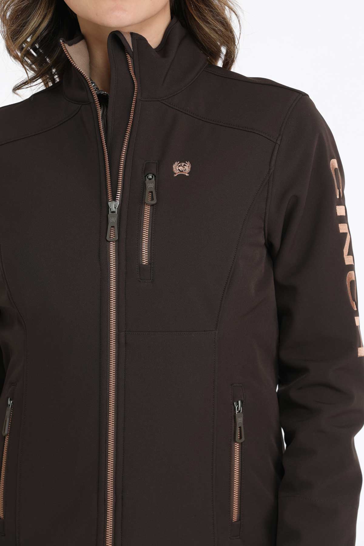 Rose Gold Logo Softshell Women's Jacket by Cinch®
