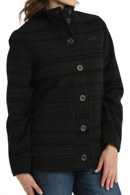 Black Wool Blend Women's Jacket by Cinch®