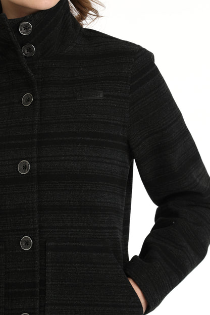Black Wool Blend Women's Jacket by Cinch®