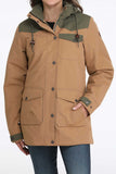 Tan & Olive Women's Barn Coat by Cinch®