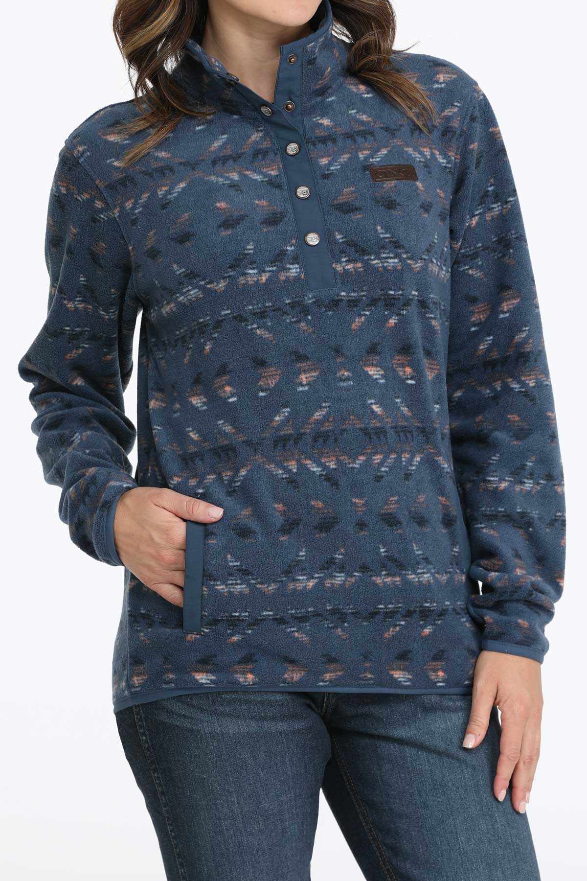 Navy Polar Fleece Women's Sweater by Cinch®