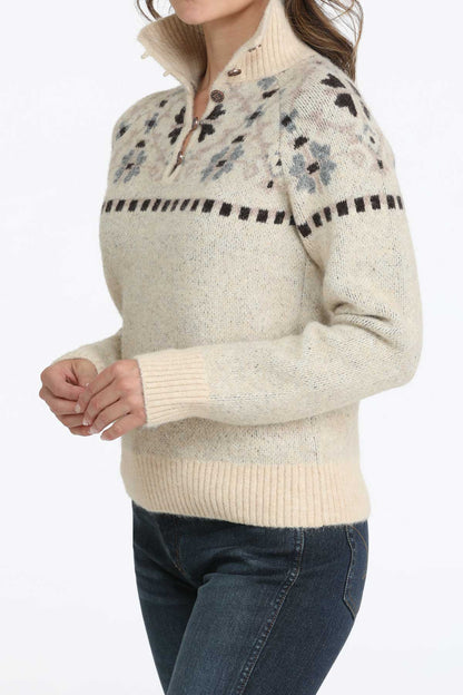 Cream Knit Women's Sweater by Cinch®