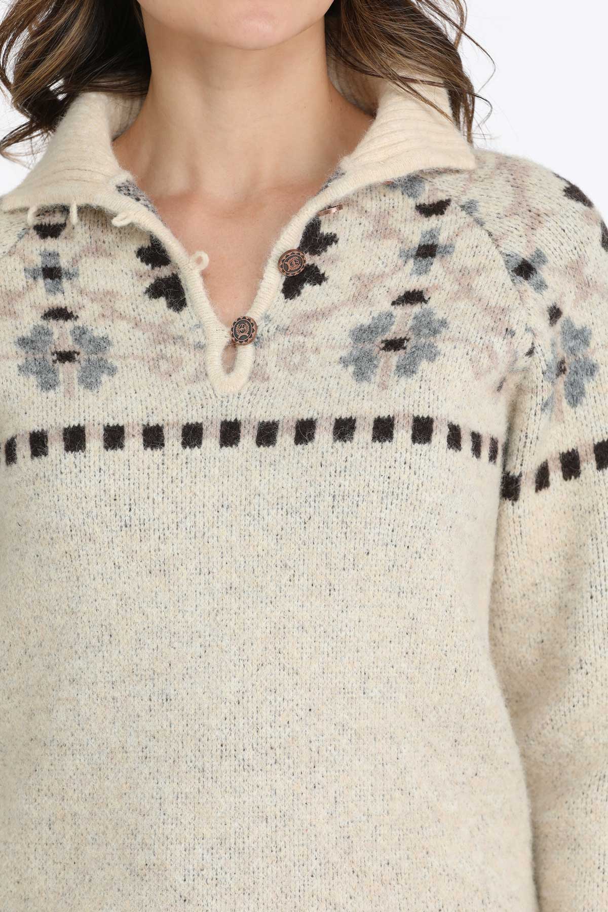 Cream Knit Women's Sweater by Cinch®