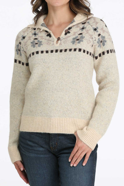 Cream Knit Women's Sweater by Cinch®